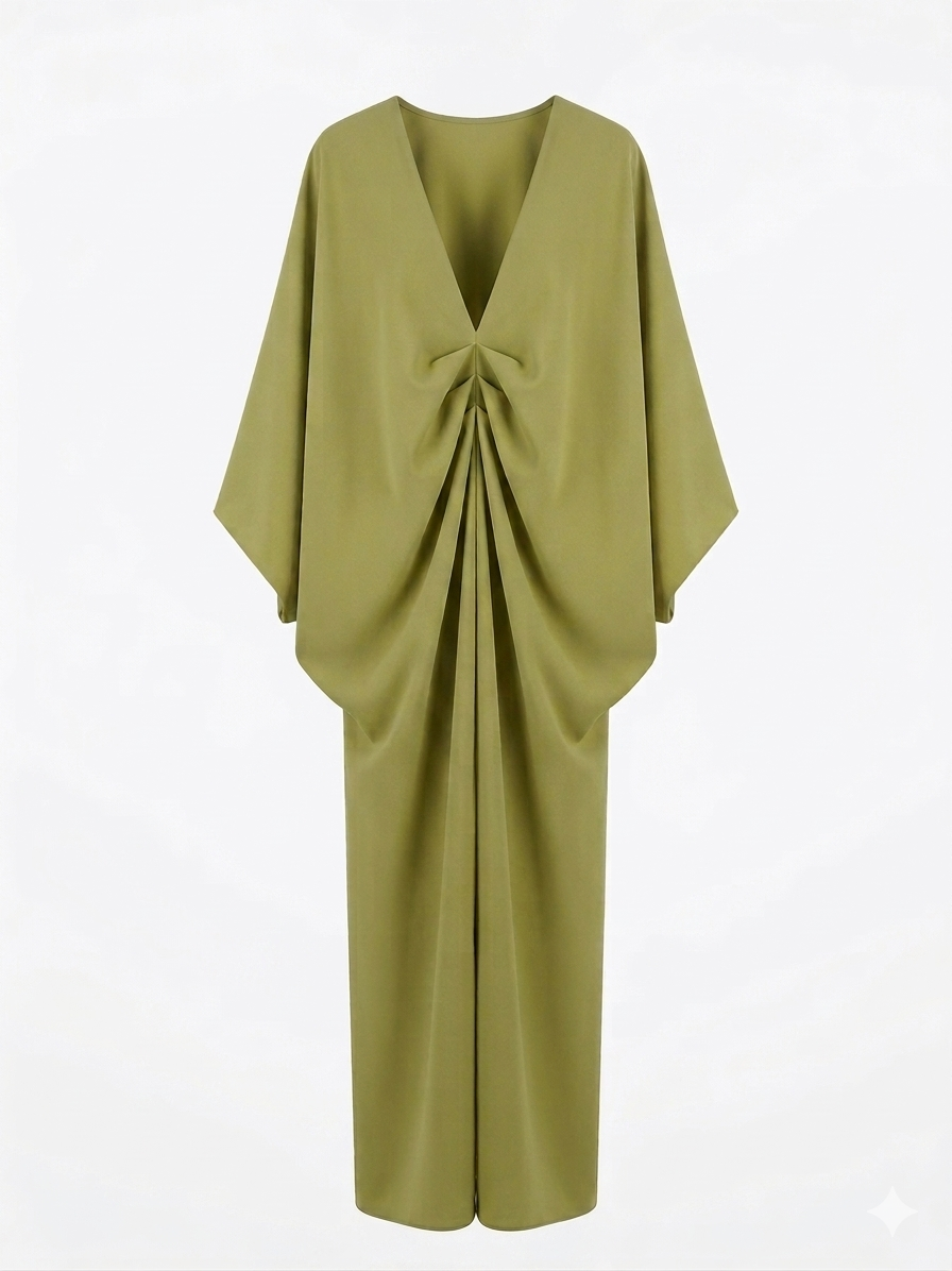 Kaftan draped dress