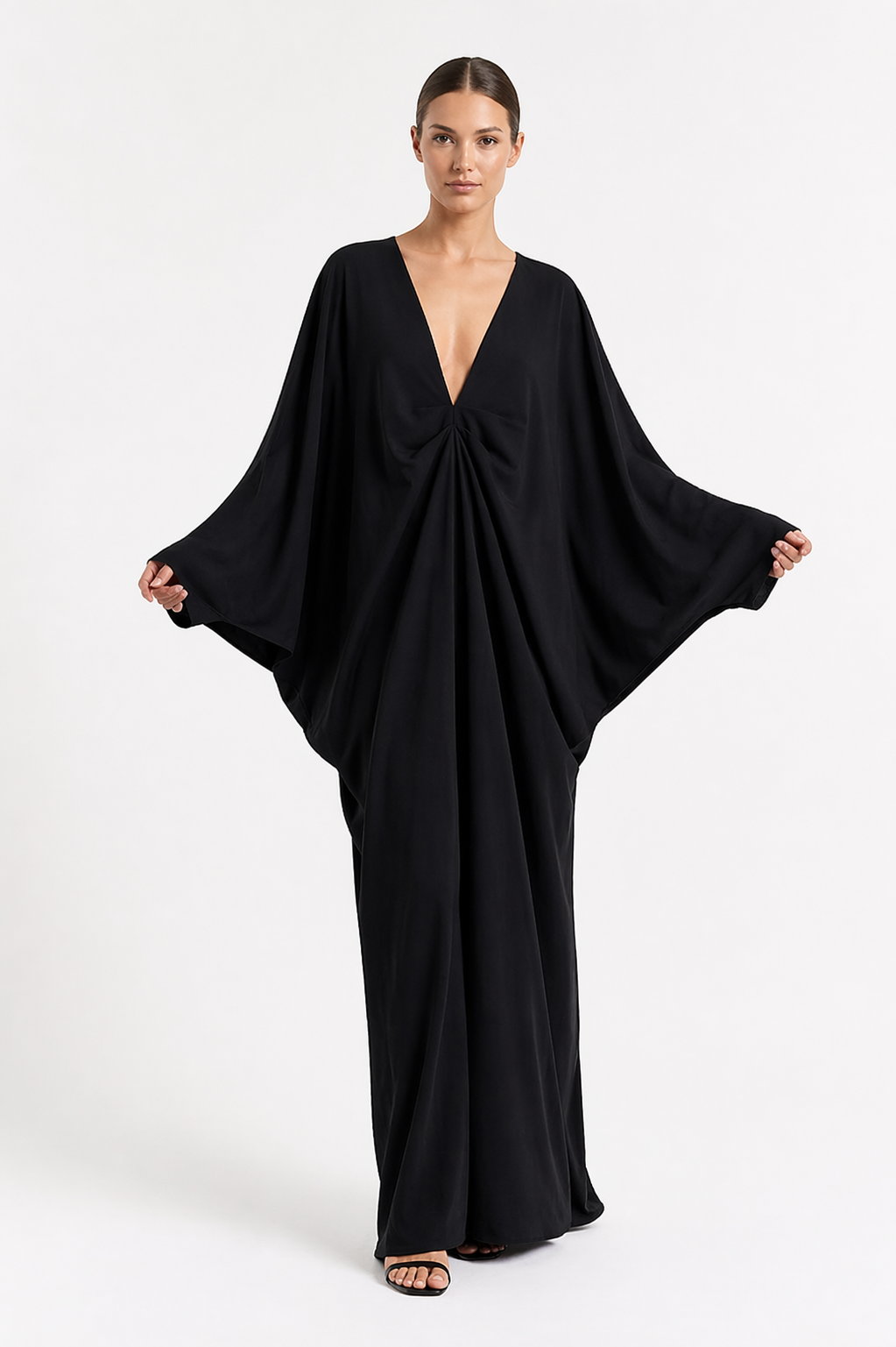 Kaftan draped dress