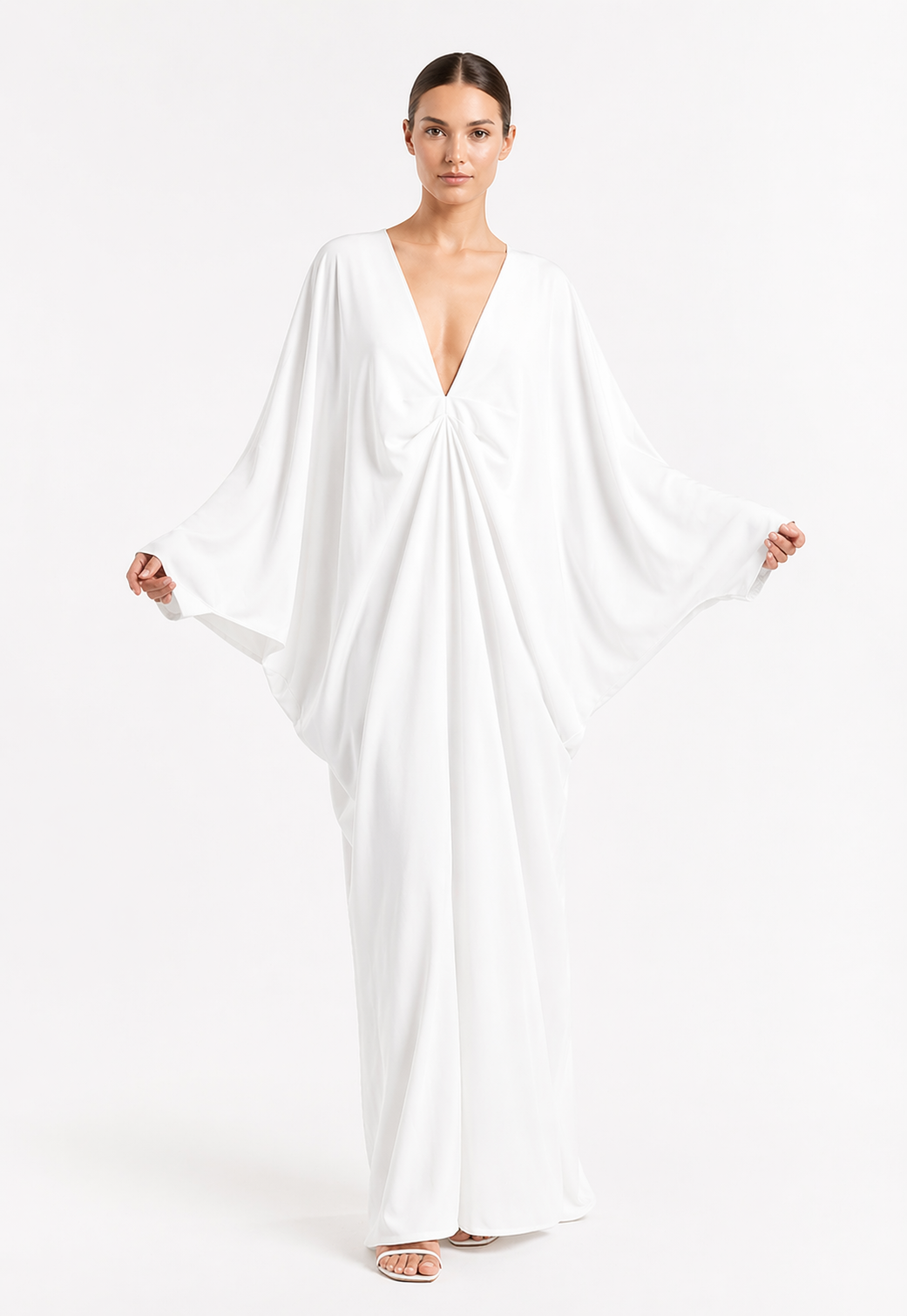 Kaftan draped dress
